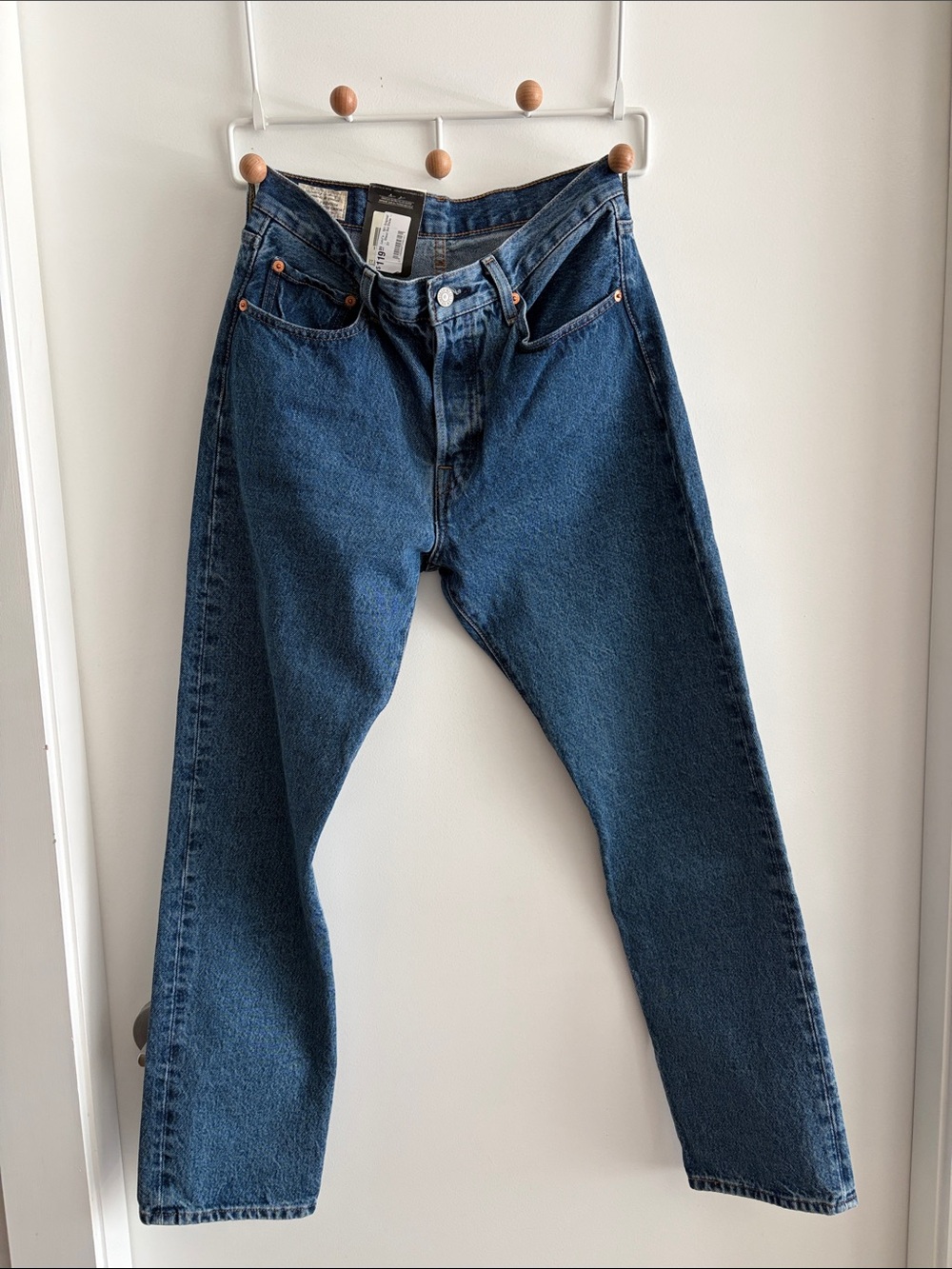 Levi's 501 Original Straight Jeans - Medium Blue (Shout Out Stone) NWT